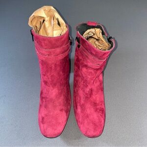 Paul Green Red Ankle Boots